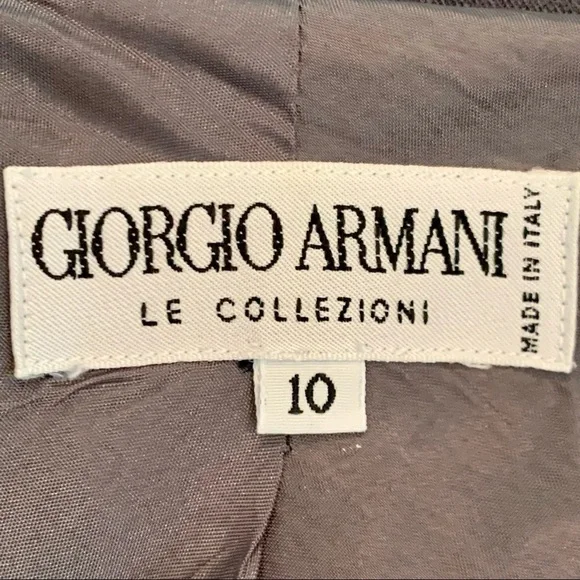 GIORGIO ARMANI Le Collezioni Wool Stretch 5 Button Blazer Jacket Grey Career 10 - Picture 2 of 15